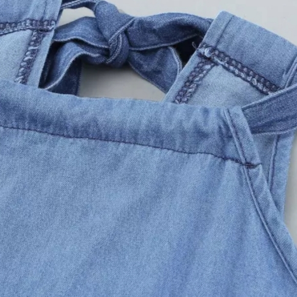 1 2x left 🌼New Boutique denim halter top - Picture 7 of 8